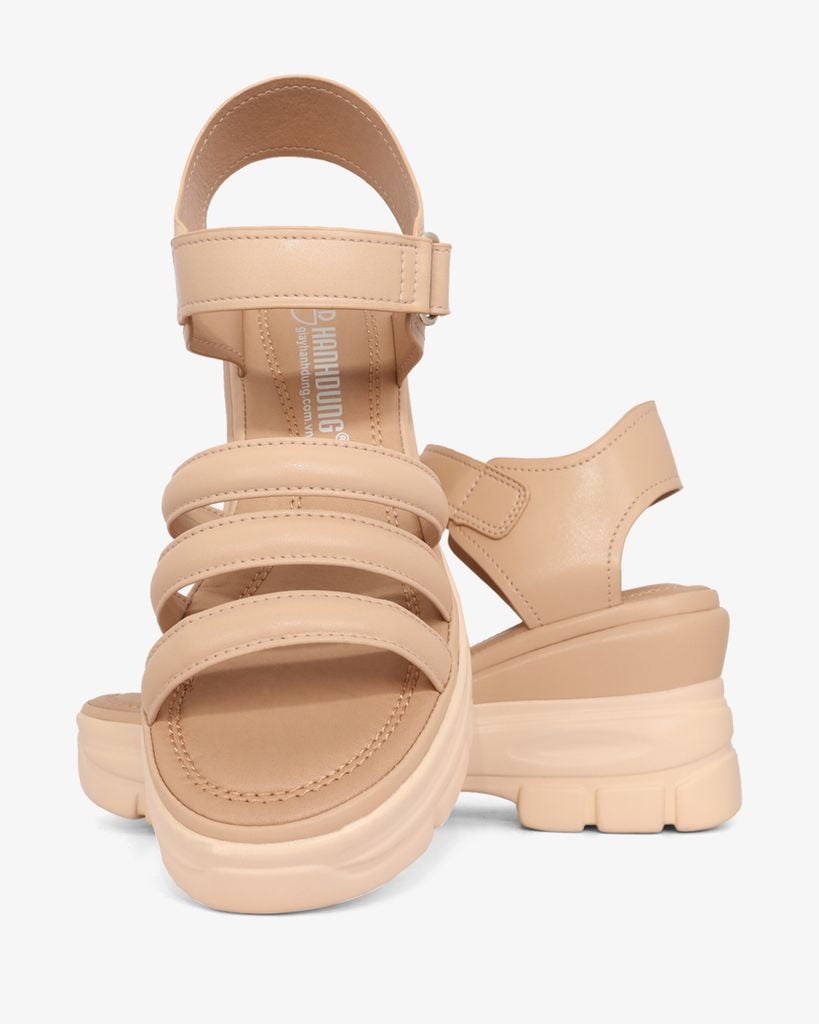 Sandal Đế Xuồng Hạnh Dung Quai Dây Ngang Hậu Dán HD29176AY