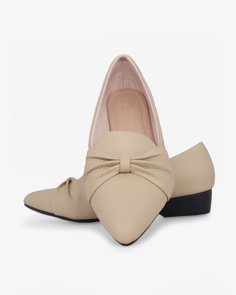 Giày Cao Gót Hạnh Dung Bảng Nơ To HD29182AY