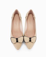 Giày Cao Gót Hạnh Dung Mũi Nhọn Nơ Bướm HD29183AY