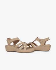 Sandal Đế Xuồng Hạnh Dung Quai Đan Phối Màu Ánh Kim Sang Trọng HD29190AY