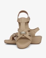 Sandal Đế Xuồng Hạnh Dung Quai Đan Phối Màu Ánh Kim Sang Trọng HD29190AY