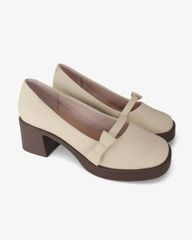 Giày Cao Gót Hạnh Dung Mũi Vuông Quai Nơ HD29192AY