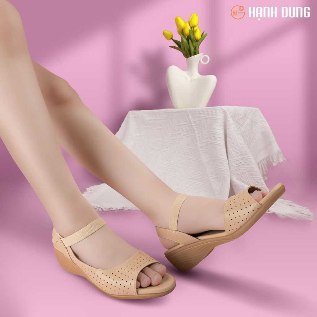 Sandal Xuồng Hạnh Dung Quai Laser Hậu Thun HD2935AY