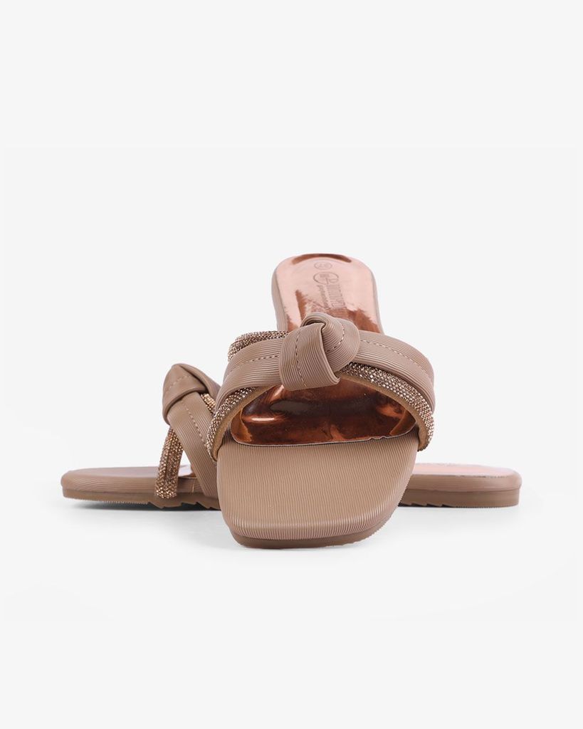 Dép Xẹp Hạnh Dung Quai Ngang Xoàn Rút HD02224AB