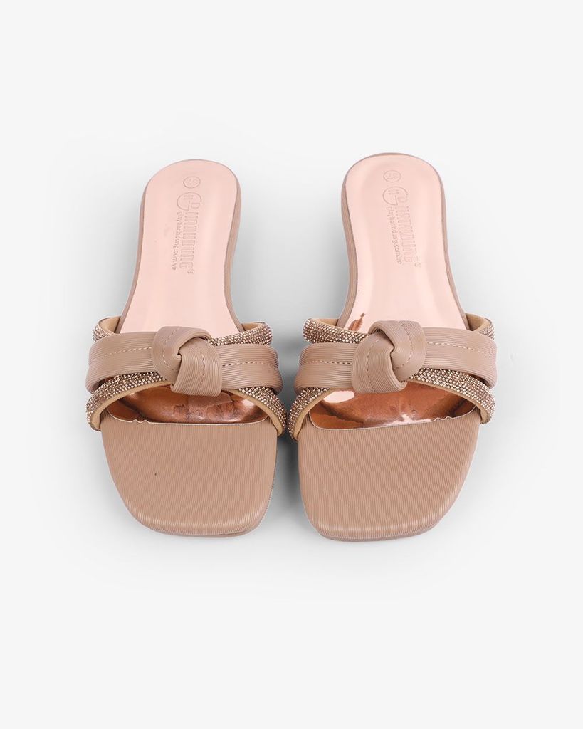 Dép Xẹp Hạnh Dung Quai Ngang Xoàn Rút HD02224AB