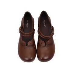 Giày Cao Gót Albee Dây Cài Kết Bông HD0229TQ