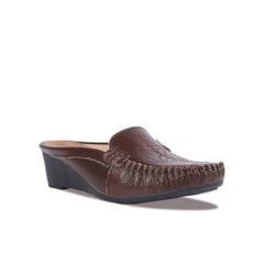 Dép Bít Mũi Hạnh Dung Da Mềm May Viền Chỉ HD04901AD