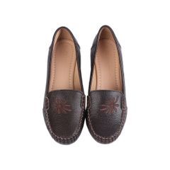 Giày Cao Gót Hạnh Dung Họa Tiết Thêu Lá HD04914AD