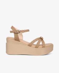 Sandal Đế Xuồng Hạnh Dung Quai Nơ Họa Tiết Vân HD1166AV