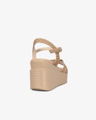 Sandal Đế Xuồng Hạnh Dung Quai Nơ Họa Tiết Vân HD1166AV