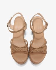 Sandal Đế Xuồng Hạnh Dung Quai Nơ Họa Tiết Vân HD1166AV