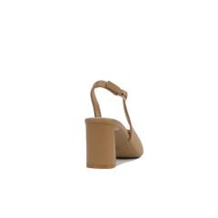 Sandal Cao Gót Hạnh Dung Bít Mũi Đắp Trơn HD27142BI