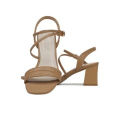Sandal Cao Gót  Hạnh Dung Quai Ngang Gót Vuông HD27143BI