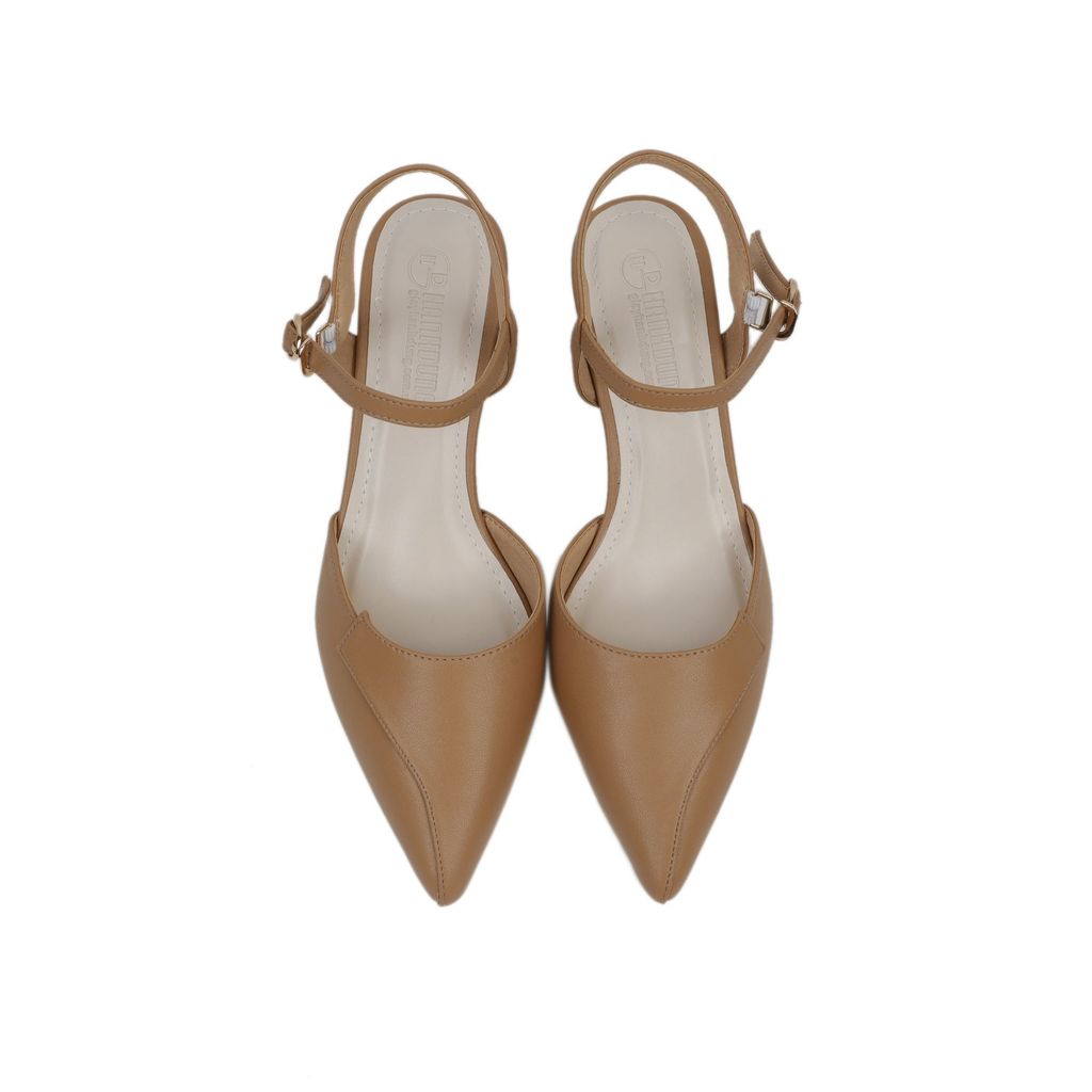 Sandal Cao Gót Hạnh Dung Bít Mũi Cách Điệu HD27148BI