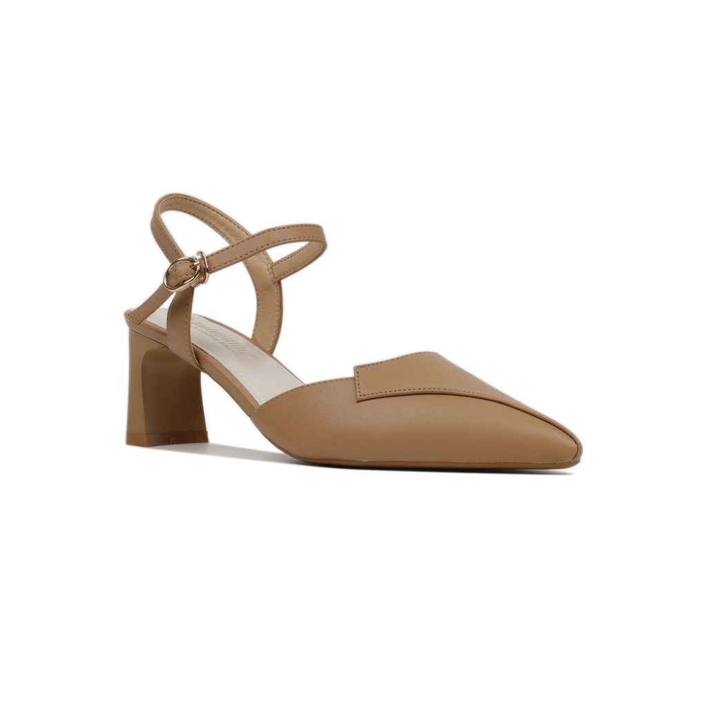 Sandal Cao Gót Hạnh Dung Bít Mũi Cách Điệu HD27148BI