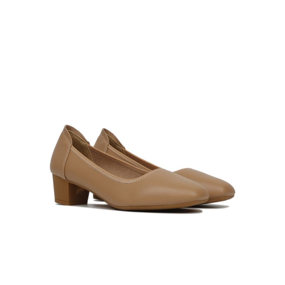 Giày Cao Gót Hạnh Dung Mũi Vuông HD27164BI