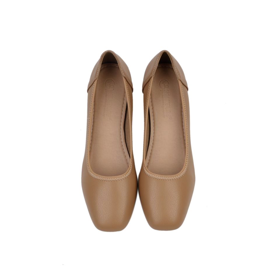 Giày Cao Gót Hạnh Dung Mũi Vuông HD27164BI