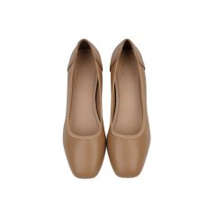 Giày Cao Gót Hạnh Dung Mũi Vuông HD27164BI