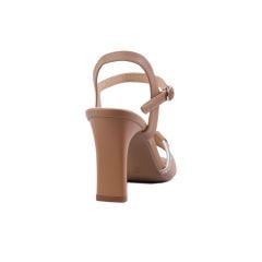 Sandal Cao Gót Hạnh Dung Bản Ngang Viền Kim Sa HD27216BI