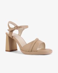 Sandal Cao Gót Hạnh Dung Gót Trụ Quai Ngang Chéo HD27260BI