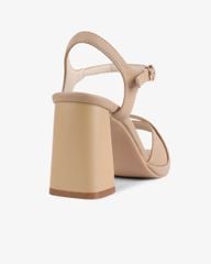 Sandal Cao Gót Hạnh Dung Gót Trụ Quai Ngang Chéo HD27260BI