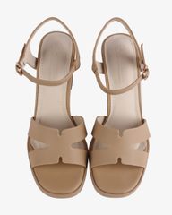Sandal Cao Gót Hạnh Dung Quai Chữ H Gót Cách Điệu HD27261BI