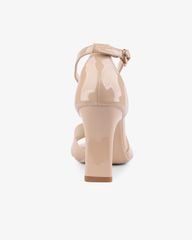 Sandal Cao Gót Hạnh Dung Bít Hậu Quai Bóng HD27267BI