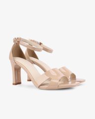 Sandal Cao Gót Hạnh Dung Bít Hậu Quai Bóng HD27267BI
