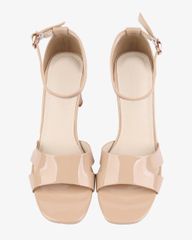 Sandal Cao Gót Hạnh Dung Bít Hậu Quai Bóng HD27267BI
