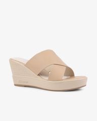 Dép Đế Xuồng Hạnh Dung Chéo Đắp HD27268BI