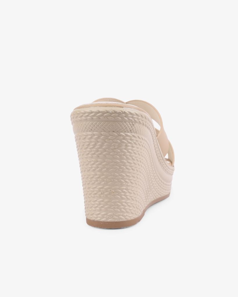 Dép Đế Xuồng Hạnh Dung Quai Luồn Chéo HD27269BI