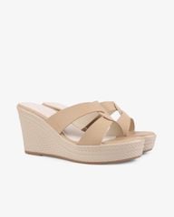 Dép Đế Xuồng Hạnh Dung Quai Luồn Chéo HD27269BI