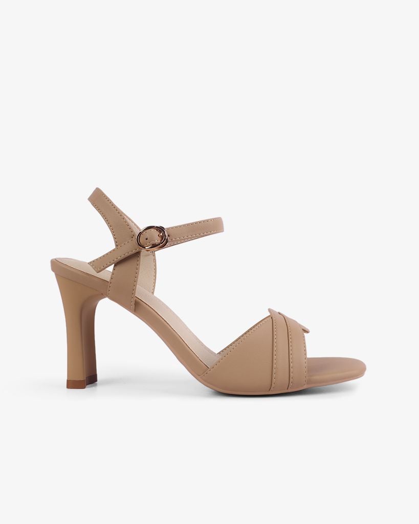 Sandal Cao Gót Hạnh Dung Quai Bản Cách Điệu HD27273BI