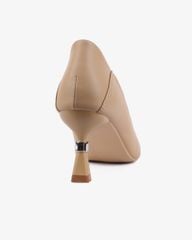 Giày Cao Gót Hạnh Dung Mũi Vuông Trơn HD27275BI