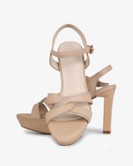 Sandal Cao Gót Hạnh Dung Mũi Đúp Thanh Lịch HD27278BI