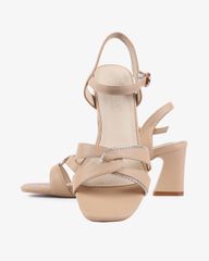 Sandal Cao Gót Hạnh Dung Quai Xoàn Xoắn HD27279BI