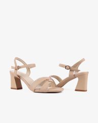 Sandal Cao Gót Hạnh Dung Quai Xoàn Xoắn HD27279BI