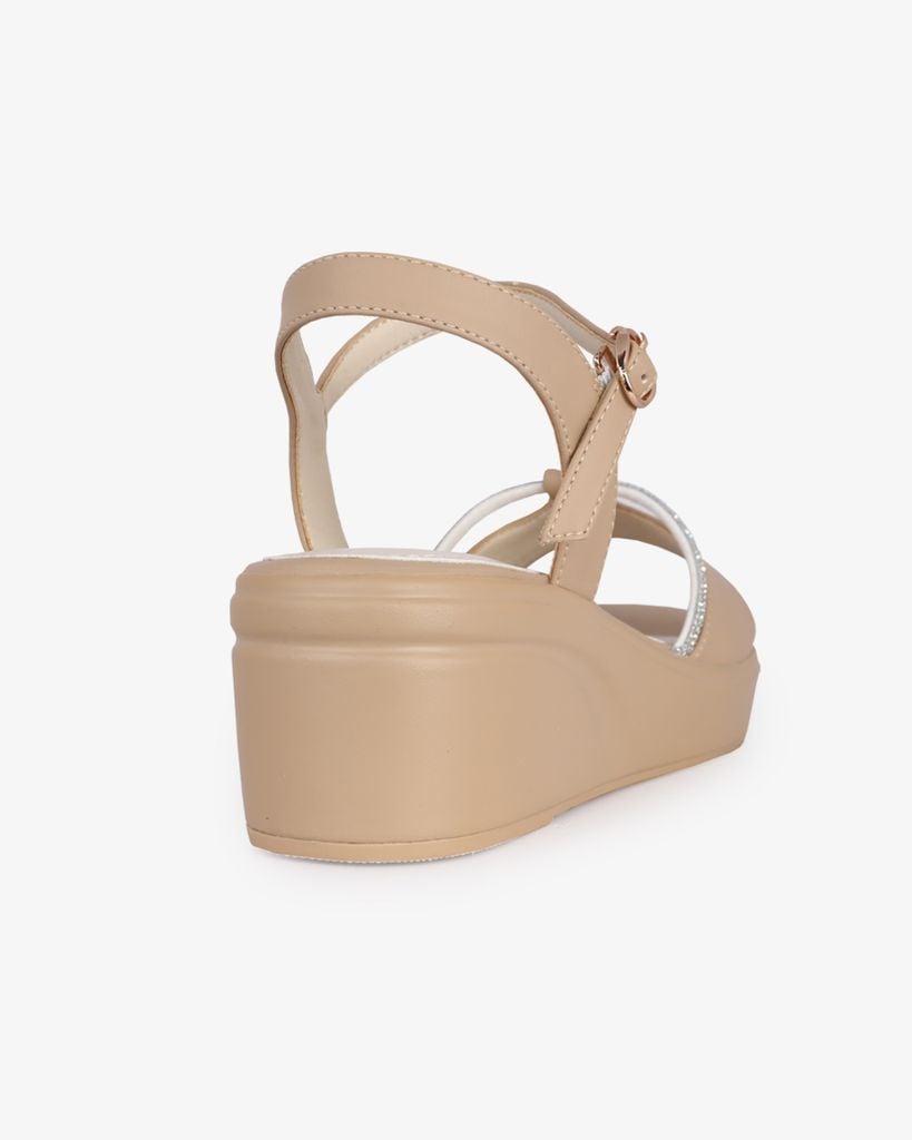 Sandal Đế Xuồng Hạnh Dung Quai Bản Dây Xoàn HD27285BI