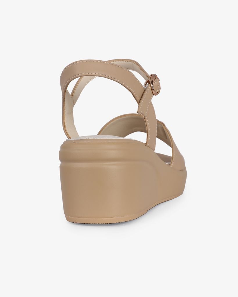 Sandal Đế Xuồng Hạnh Dung Bản Đắp Khóa HD27287BI