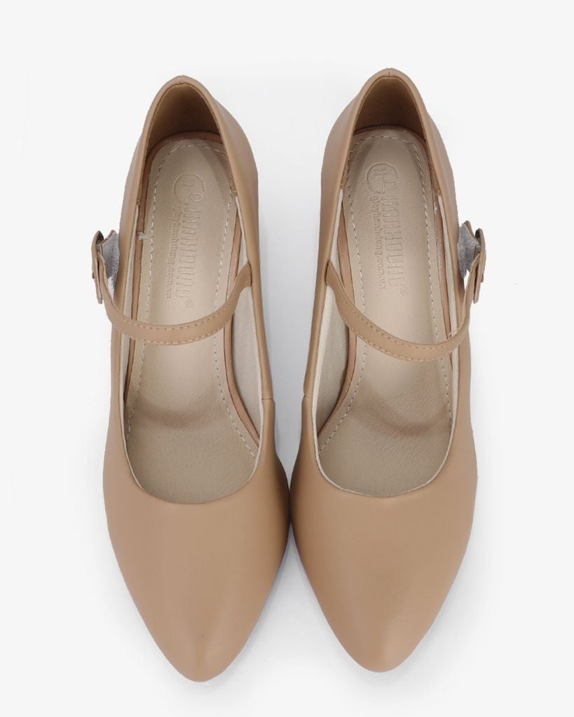 Giày Cao Gót Hạnh Dung Bít Mũi Hậu Dán HD27292BI