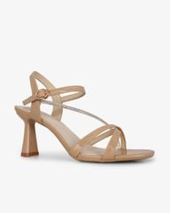 Sandal Cao Gót Hạnh Dung Quai Mảnh Đính Xoàn HD27303BI