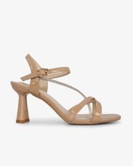 Sandal Cao Gót Hạnh Dung Quai Mảnh Đính Xoàn HD27303BI