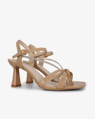 Sandal Cao Gót Hạnh Dung Quai Mảnh Đính Xoàn HD27303BI