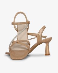 Sandal Cao Gót Hạnh Dung Quai Mảnh Đính Xoàn HD27303BI