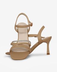 Sandal Cao Gót Hạnh Dung Nhiều Dây Chéo HD27304BI