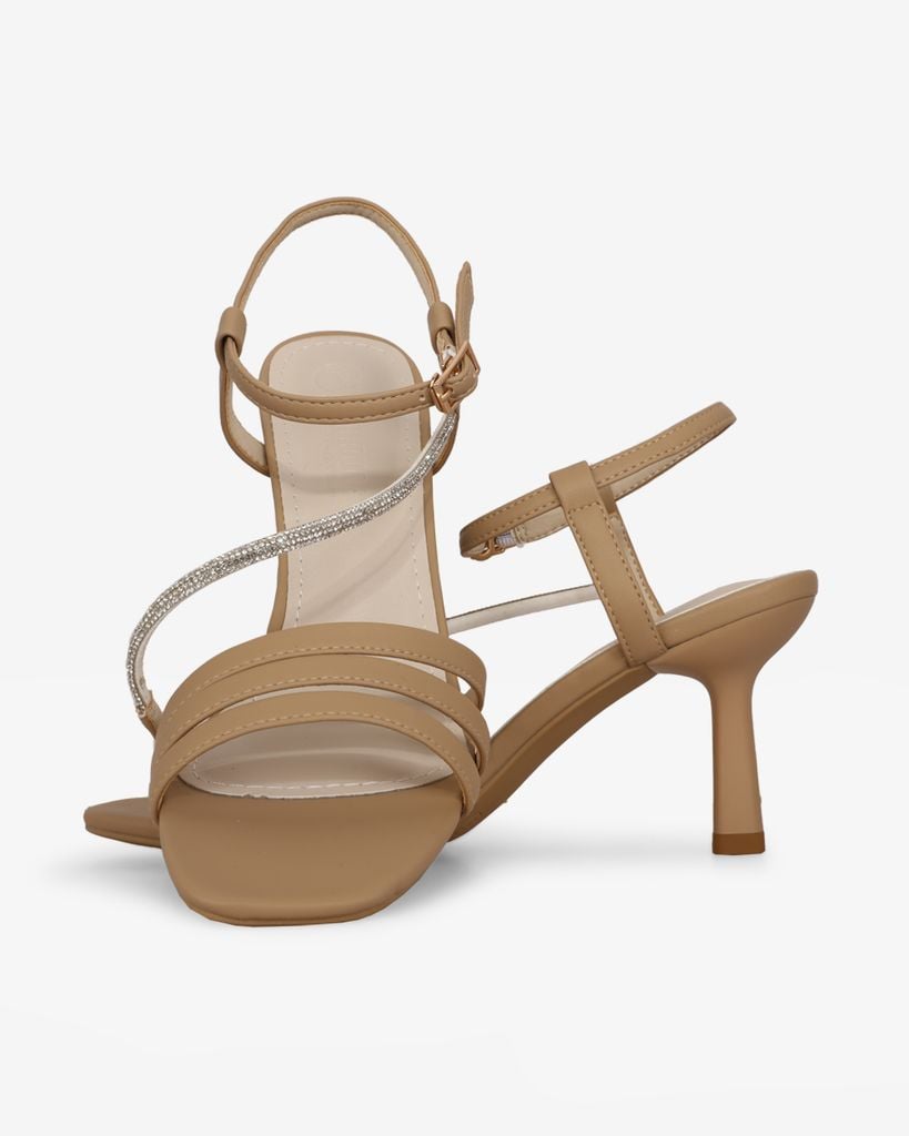 Sandal Cao Gót Hạnh Dung Nhiều Dây Mảnh Gót Nhọn HD27305BI