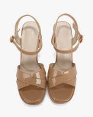 Sandal Cao Gót Hạnh Dung Quai Chéo Gót Trụ HD27307BI