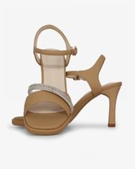 Sandal Cao Gót Hạnh Dung Bản Ngang Dây Xoàn HD27308BI