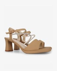 Sandal Cao Gót Hạnh Dung Quai Ngang Dây Xoàn Mảnh HD27309BI