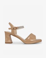 Sandal Cao Gót Hạnh Dung Bản Lớn Dây Xoàn HD27310BI